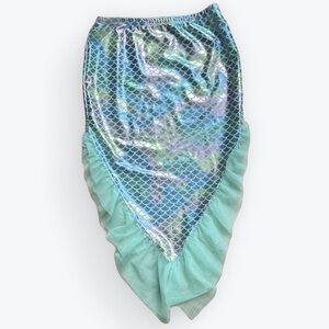 Iridescent Lace Trimmed Mermaid Skirt/Swim Cover Ariel Watersports Dress-Up ~ L